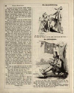 "Die Herausforderung" "Der Zeitungsleser"