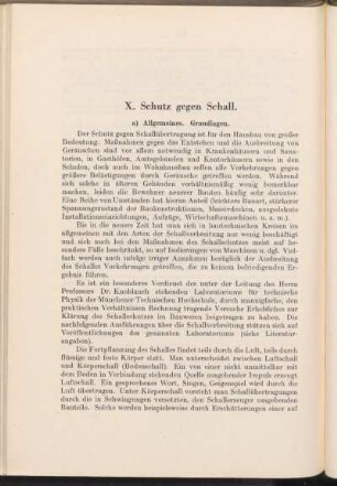 a) Allgemeines. Grundlagen.