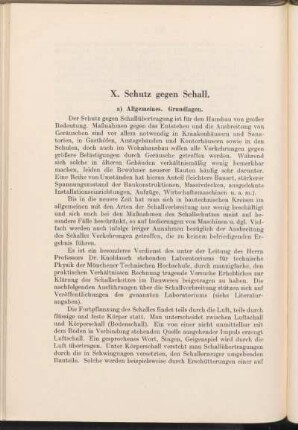 a) Allgemeines. Grundlagen.