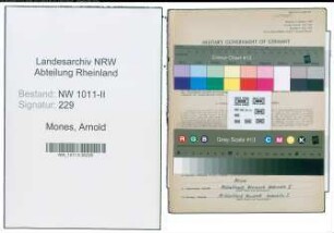 Entnazifizierung Arnold Mones , geb. 13.08.1888 (Hilfsarbeiter)
