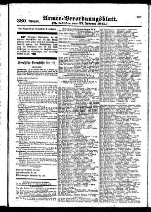 380.Ausgabe. Samstag, 27. Februar 1915