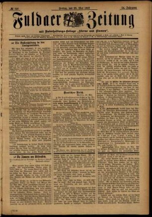 Ausgabe vom Freitag, den 28. Mai 1897.