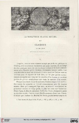3. Pér. 9.1893: Le sculpteur Claude Michel dit Clodion, [3] : (1738-1814)