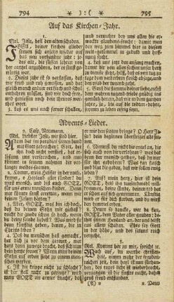 Auf das Kirchen-Jahr