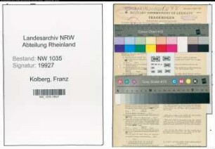 Entnazifizierung Franz Kolberg , geb. 26.09.1900 (Elektrotechniker)