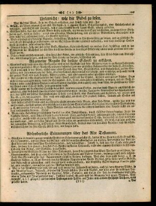 Unterricht, wie die Bibel zu lesen.