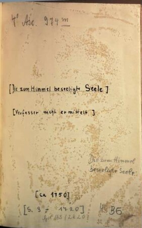 Christian Scrivers Seelen-Schatzes Krafft und Safft oder geistreiche und bewegliche Seelen-Andachten : worinn ... von der menschlichen Seelen hohen Würde ... ; aus des ... Autorn größerm Werck ... zusammen gezogen ; mit einer Anweisung derer Andachten ... Registern ... von M. C. W.