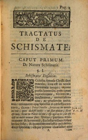 Tractatus de schismate : Christianus mihi nomen, catholicus cognomen