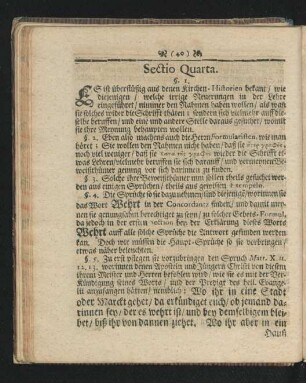 Sectio Quarta.