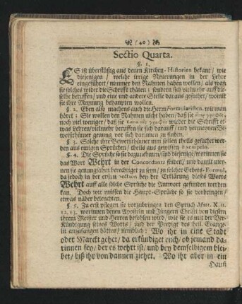 Sectio Quarta.