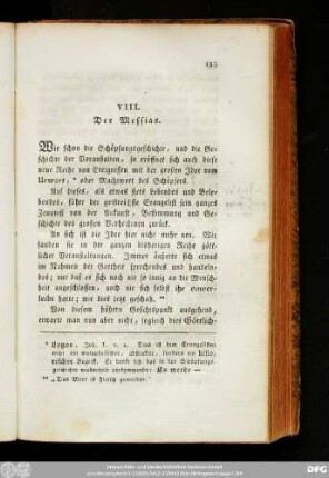 VIII. Der Messias.