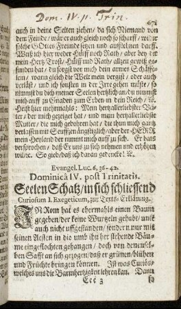 Evangel. Luc. 6, 36-42. Dominica IV. post Trinitatis.