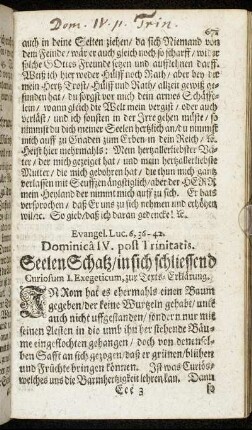 Evangel. Luc. 6, 36-42. Dominica IV. post Trinitatis.