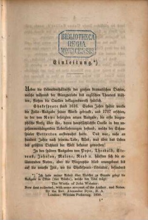 Shakespeare's Zeitgenossen und ihre Werke : in Charakteristiken und Uebersetzungen, 1. John Webster's dramatische Dichtungen : nebst Stücken von Marston, Dekker und Rowley