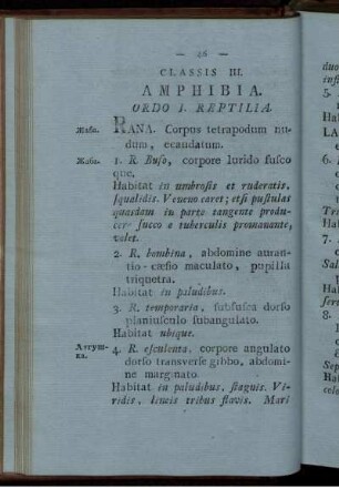 Classis III. AMPHIBIA.
