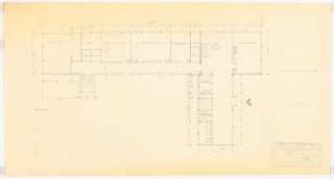 Gartenanlage Verbandsberufsschule, Grevenbroich: Berufsschulgebäude, Grundriss Erdgeschoss 1:100