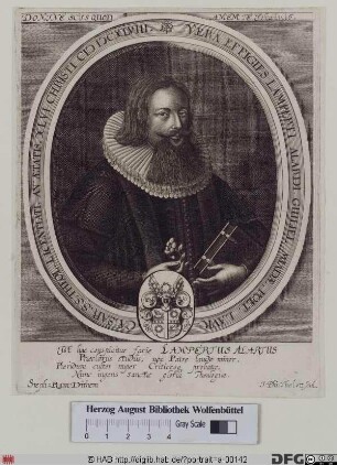 Bildnis Lambert Alard (lat. Lampertus Alardus)