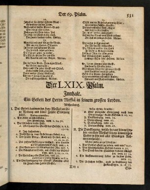 531-547, Der LXIX. Psalm