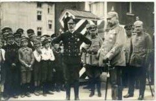Paul von Hindenburg und Prinz Heinrich in Lötzen