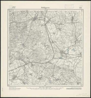 Meßtischblatt 546 : Mühlhausen (in Ostpr.), 1925 : Mühlhausen (in Ostpr.). - Aufn. 1909, Nachtr. 1925. - 1:25000. - [Berlin]: Reichsamt für Landesaufnahme, 1925. - 1 Kt.