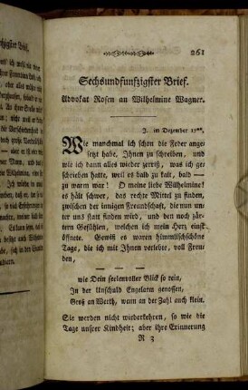 Sechsundfunfzigster Brief. - Sechszigster Brief.