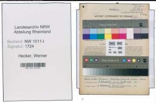 Entnazifizierung Werner Hecker , geb. 20.06.1891 (Brieftraeger)