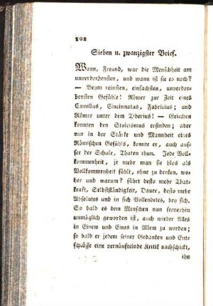 Sieben u. zwanzigster Brief.