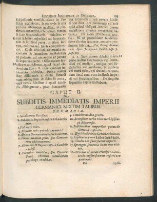 Caput II. De Subditis Immediatis Imperii Germanici Mixtim Talibus.