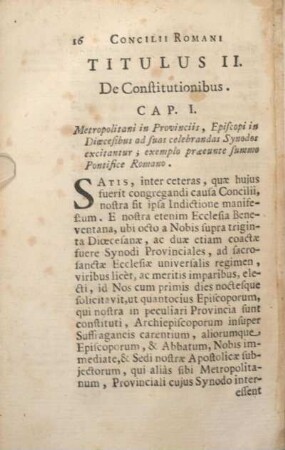 Titulus II. De Constitutionibus.