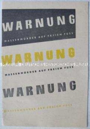 Propagandaschrift des Ausschusses für Deutsche Einheit zur NS-Vergangenheit des bundesdeutschen Politikers Oberländer