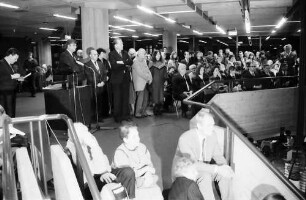 Freiburg: Ausstellung, Das ewige Gold der Menschen, Eröffnungsfeier in der Universitätsbibliothek