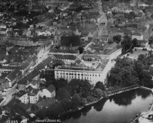 Residenzschloss Dessau : Blickrichtung Nordosten zur Altstadt