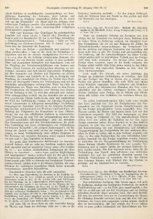 950-951 [Rezension] Gollwitzer, Helmut, Das Gleichnis vom barmherzigen Samariter