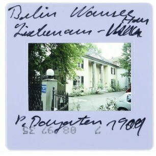 Berlin, Liebermann Villa : Vorhof