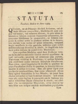 Statuta Facultatis Medicae de Anno 1389