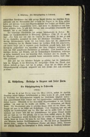 ¬Die¬ Schulgesetzgebung in Oesterreich : (Schluß)