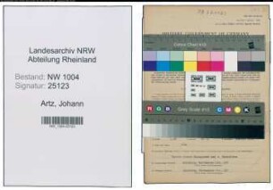 Entnazifizierung Johann Artz , geb. 22.11.1884 (Heilgehilfe)