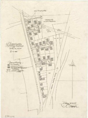 Gsaenger, Gustav; Moosburg (Bayern); Teilbebauungspläne - Moosburg Nordwest, Teilbebauungsplan für Pl. Nr. 799, 804, 805 (Lageplan)