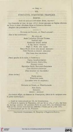 4: État-civil d'artistes français, [7]