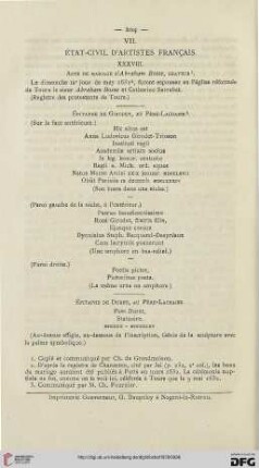 4: État-civil d'artistes français, [7]