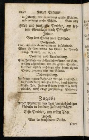 XLVI-XLVIII, Zugabe