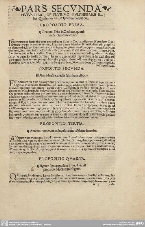 Pars secunda huius Libri, de Plurimo...