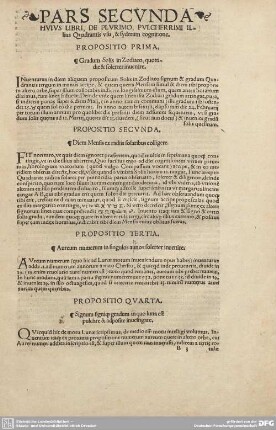 Pars secunda huius Libri, de Plurimo...