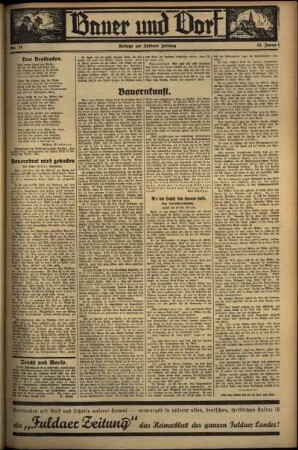 Zweite Ausgabe vom Freitag, den 25. Januar 1935.