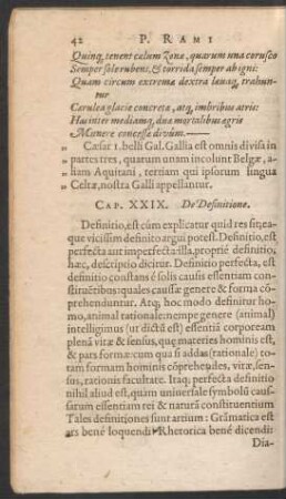 Cap. XXIX. De Definitione.