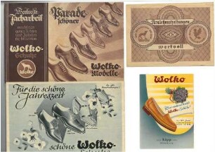 Prospekte für Wolko-Schuhe "Parade schöner Wolko-Modelle" und "Für die schöne Jahreszeit schöne Wolko-Schuhe"