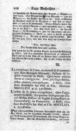 La nourriture de l'ame.