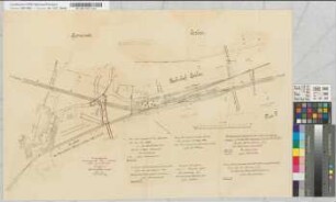 Strecke: Kirchberg-Puffendorf (über Bourheim, Koslar, Merzenhausen) [Lageplan des Bahnhofs Koslar]