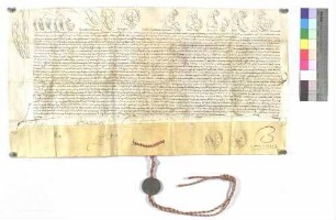 Bulle über die Aufschwörung des Ellwanger Kapitularen Sigmund Friedrich von Erthal.