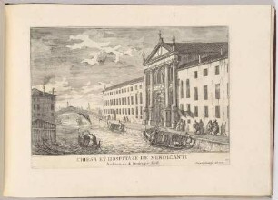 Chiesa et Hospitale de Mendicanti (Die Kirche und das Hospital San Lazzaro dei Mendicanti in Venedig, Bl. 35 der Folge "Le Fabriche, e Vedute di Venetia")